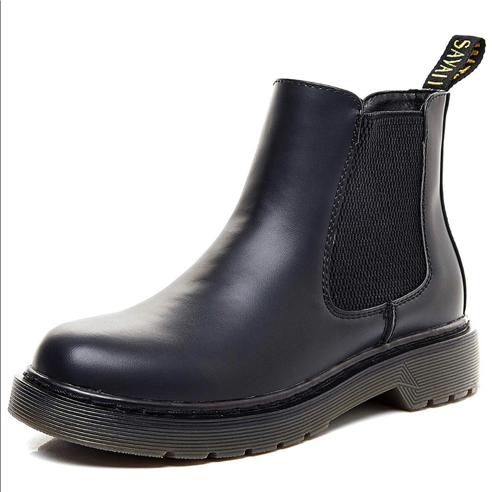 Women's Round Toe Combat Ankle Boots